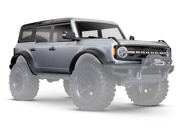 9211G Traxxas Body, Ford Bronco (2021), complete, silver (painted)