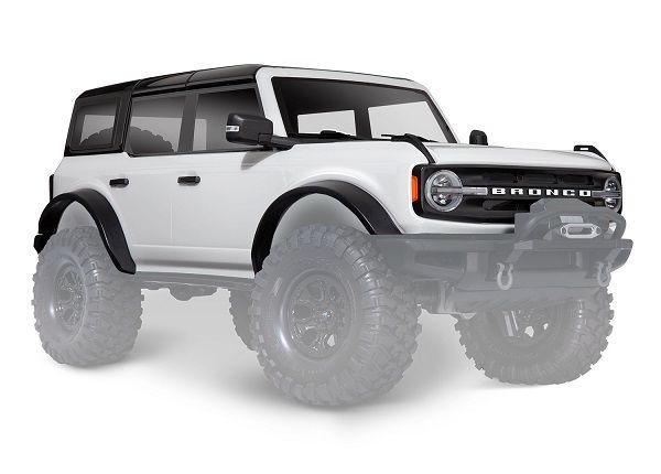 9211L Traxxas Body, Ford Bronco (2021), complete, white (painted)
