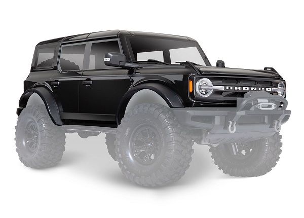 9211T Traxxas Body, Ford Bronco (2021), complete, black (painted)