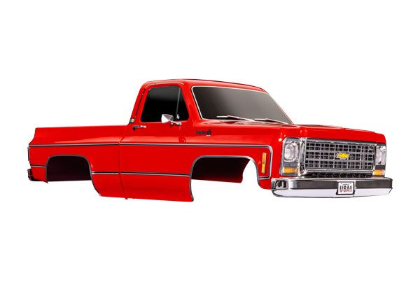 9212R Traxxas Body Chevrolet K10 Truck (1979), Complete, Red