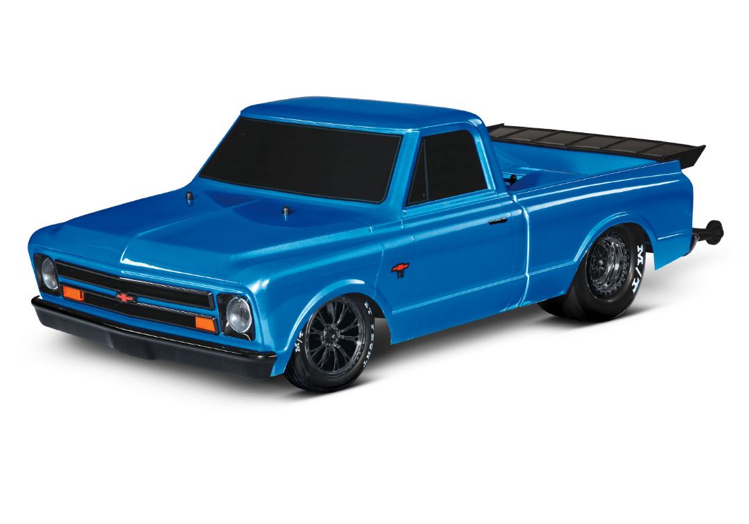 94076 Traxxas Drag Slash 1967 Chevrolet C10 RTR Brilliant Blue [FREE Set of Tires 9475A or 9475X]