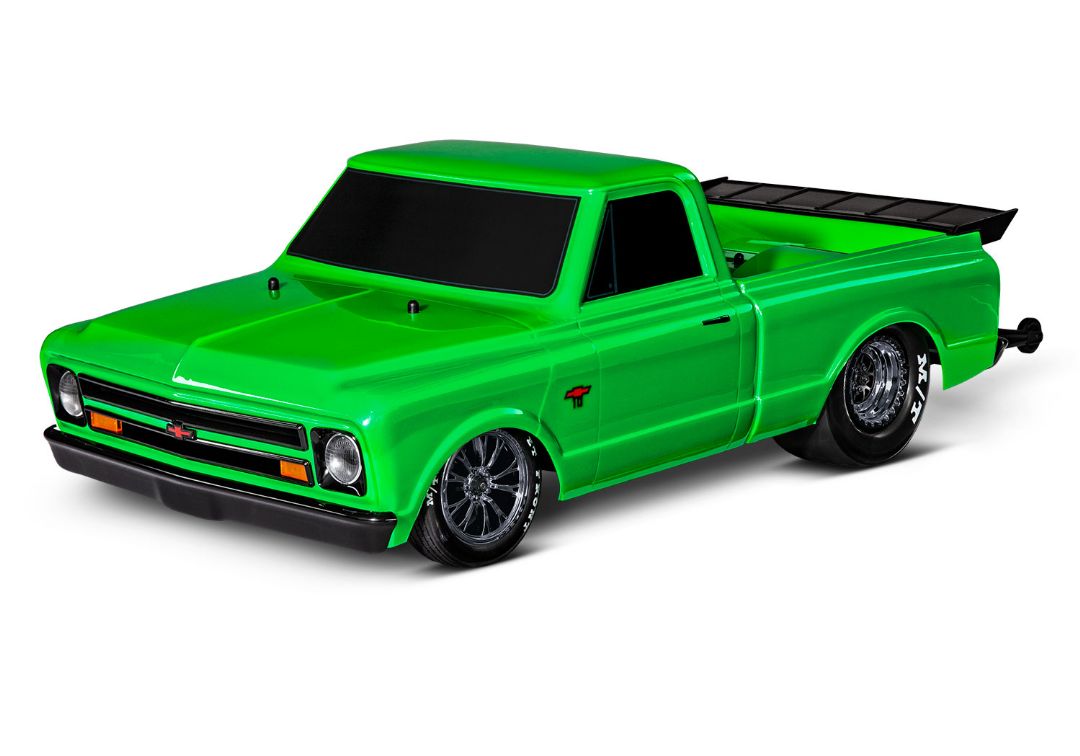 94076 Traxxas Drag Slash 1967 Chevrolet C10 RTR Green Machine [Juego de neumáticos 9475A o 9475X GRATIS]