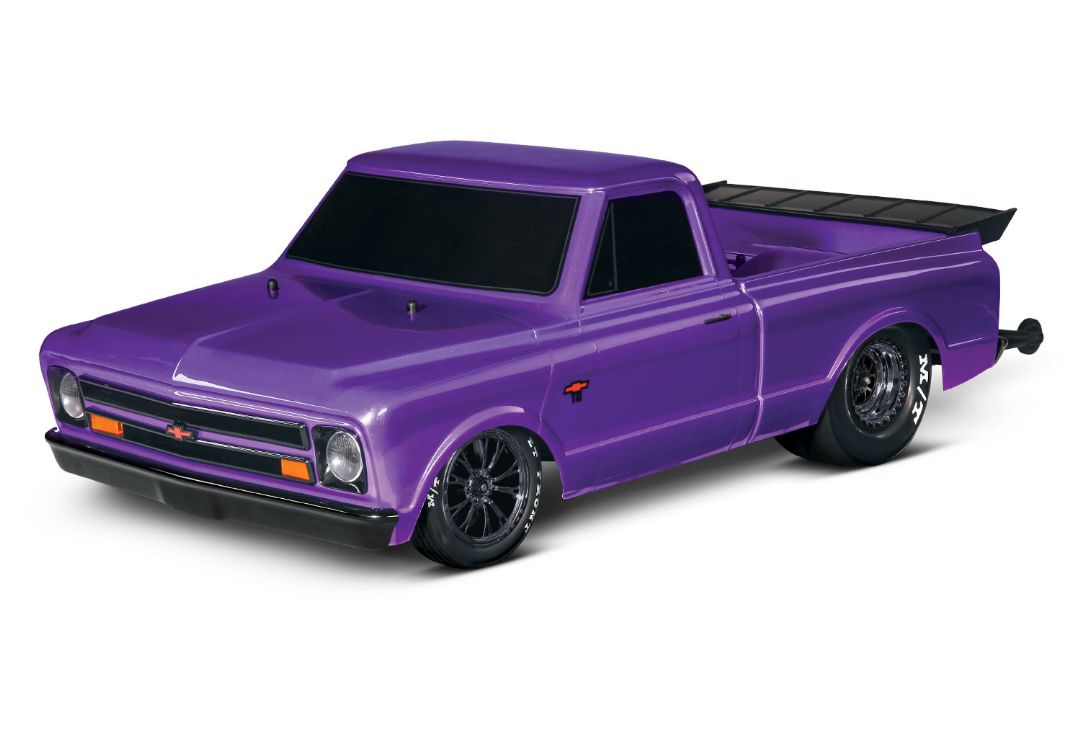 94076 Traxxas Drag Slash 1967 Chevrolet C10 RTR Ultra Violet [FREE Set of Tires 9475A or 9475X]