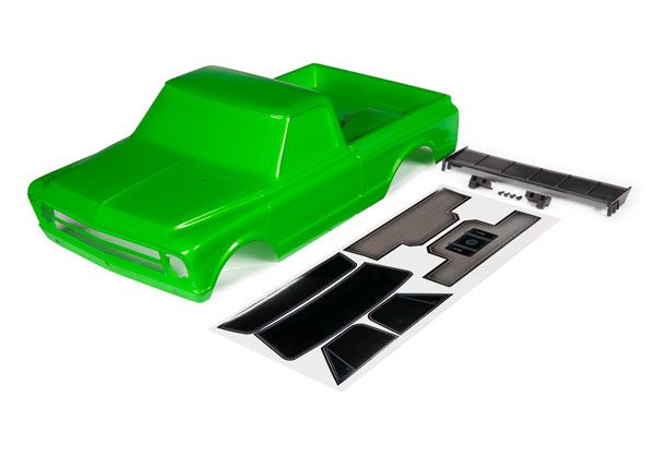 9411g Traxxas Body, Chevrolet C10 (green) (includes wing & decals) 9411G