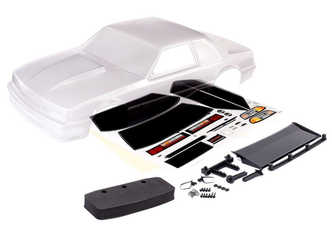 9421 Carrosserie transparente Traxxas, Ford Mustang, carrosserie Fox 9421 