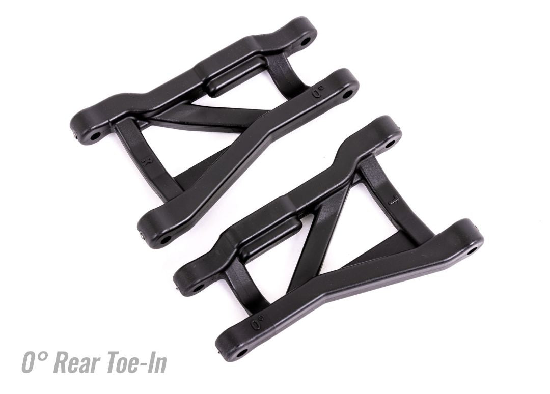 9430 Bras de suspension Traxxas, noirs, arrière, robuste, pincement 0° (2)