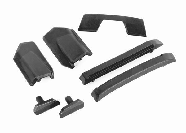 9510 Traxxas Body reinforcement set, black/ skid pads (roof) (fits #9