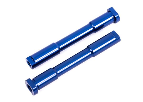 9525 Traxxas Bellcrank posts, steering (aluminum, blue-anodized)