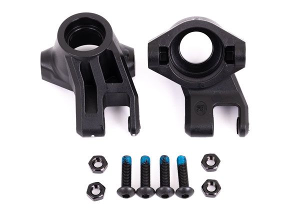 9537 Traxxas Steering blocks, left & right/ M4x0.7 NL (4)