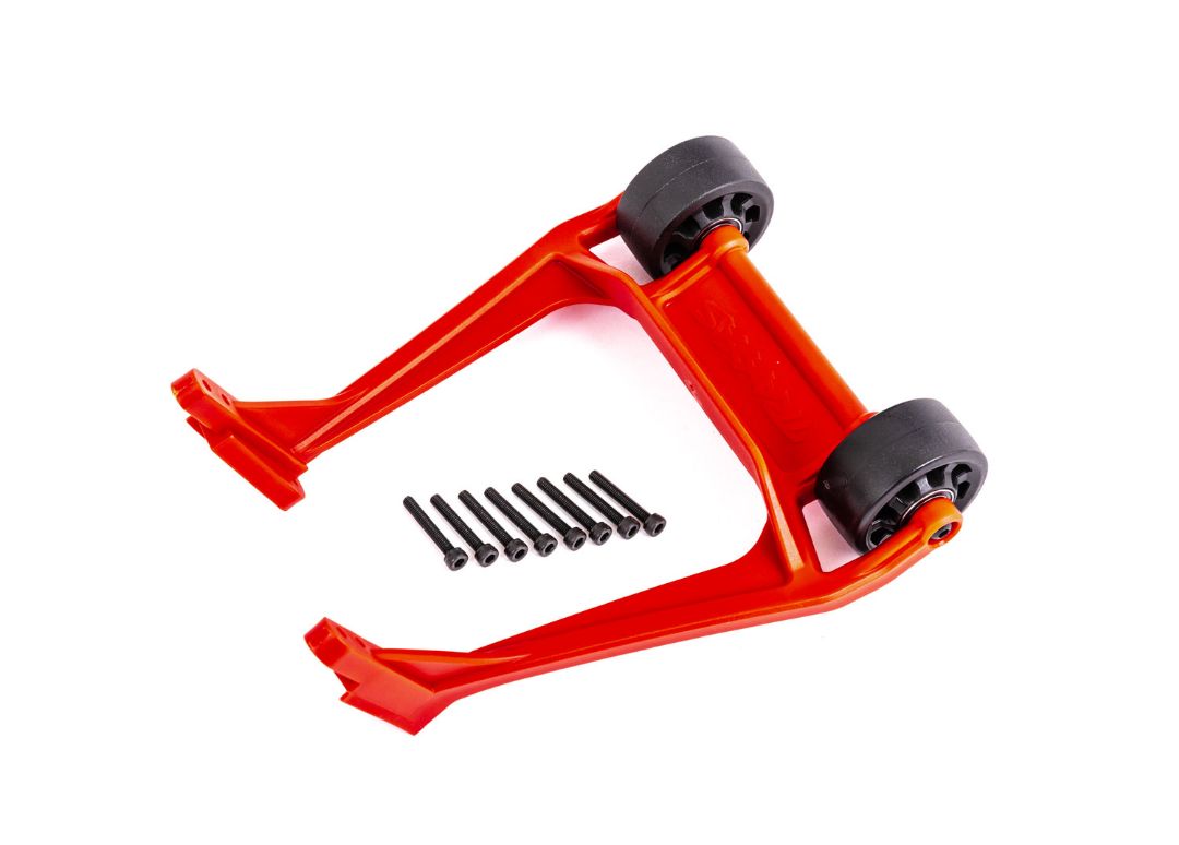 9576R Traxxas Wheelie Bar, Red (Assembled)