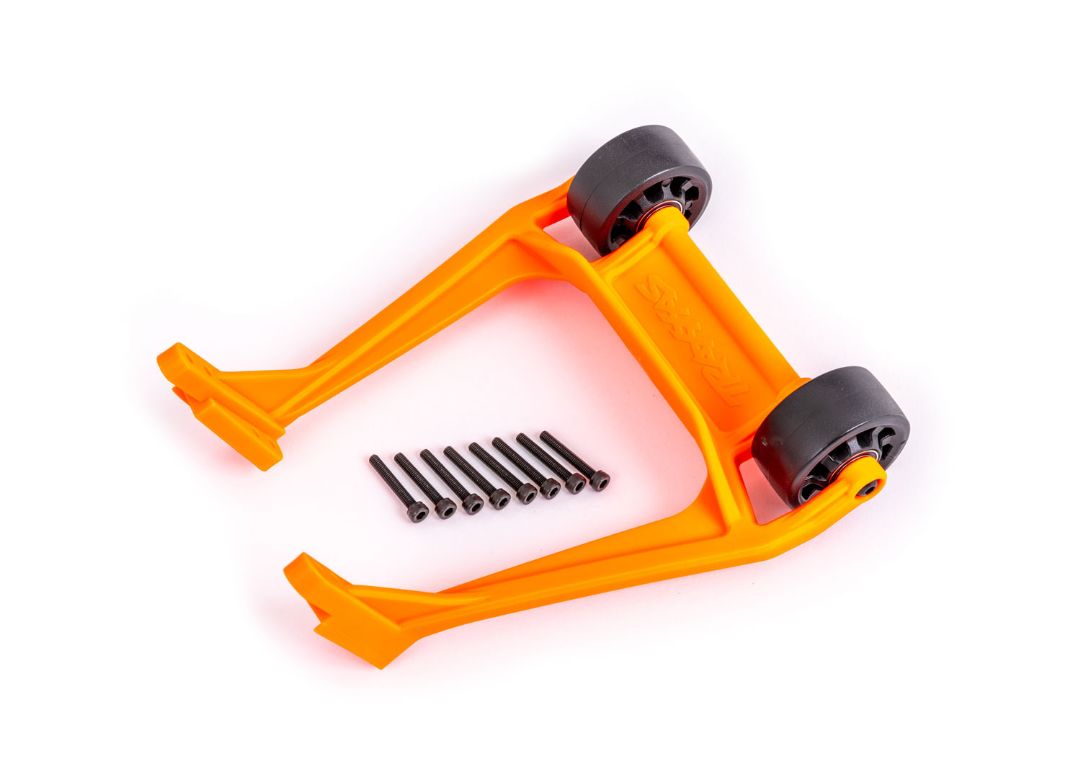 9576T Traxxas Wheelie Bar, Orange (Assembled)