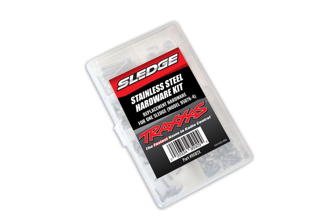 9592X Kit de herrajes Traxxas, acero inoxidable, trineo