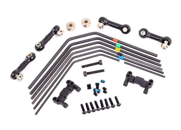 9595 Kit de barre stabilisatrice Traxxas, luge (avant et arrière)