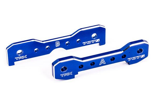 9629 Traxxas Tie Bars, Front, 7075-T6 Aluminum (Blue-Anodized)