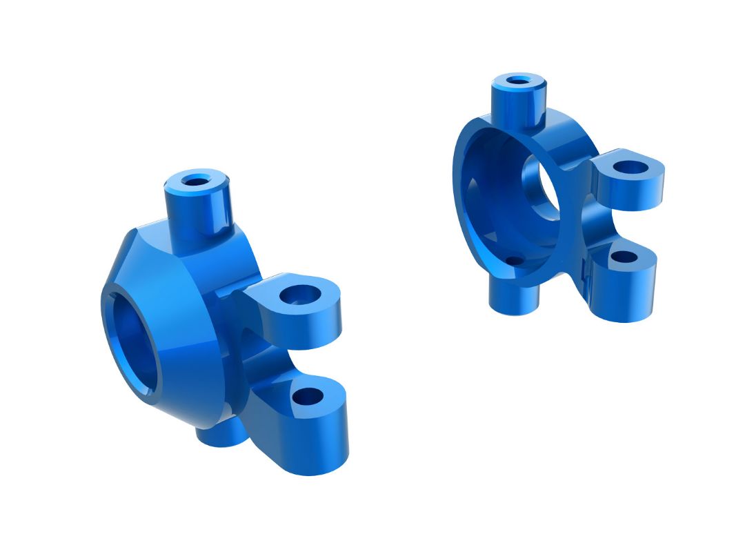 9737-BLUE Traxxas Steering Blocks, 6061-T6 Aluminum (Blue)(2)