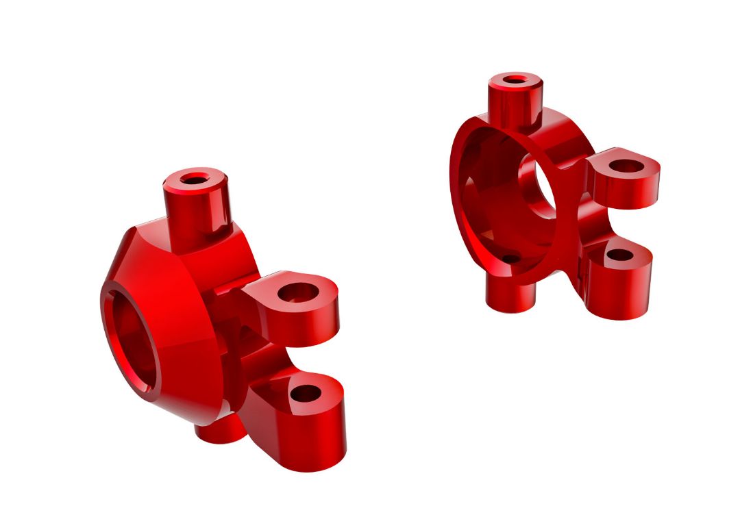 Blocs de direction Traxxas 9737-RED, aluminium 6061-T6 (rouge)(2) 