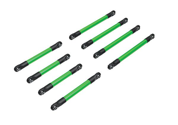 9749-GRN Jeu de maillons de suspension Traxxas, aluminium (anodisé vert) 