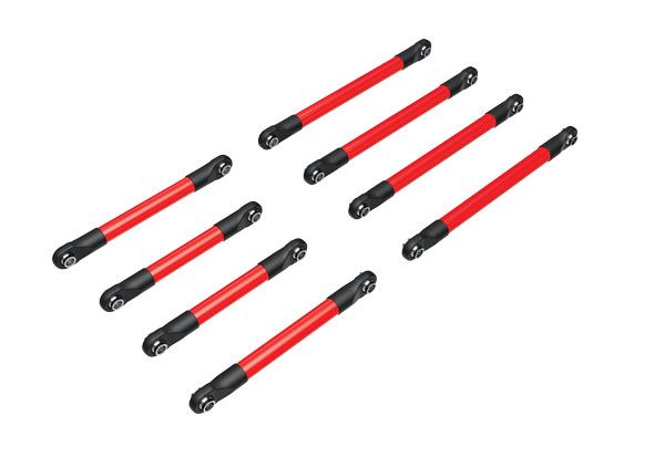 9749-RED Traxxas Suspension Link Set, Aluminum (Red-Anodized)