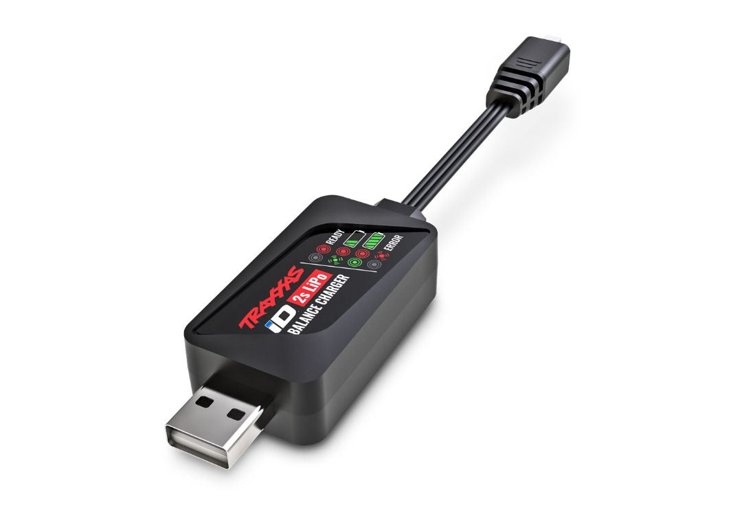 Cargador USB 9767 Traxxas (2 celdas, 7,4 voltios)