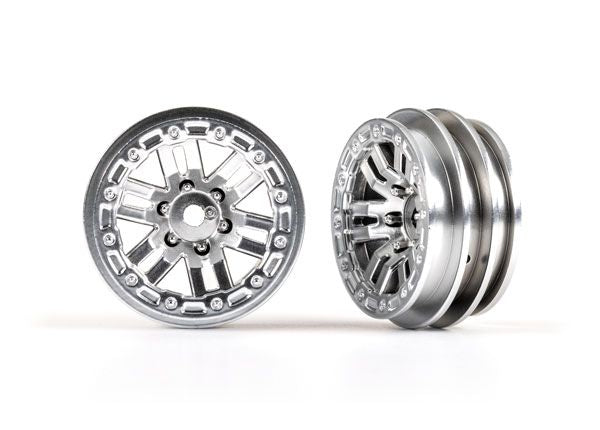 9768 Traxxas Wheels, 1.0" (Satin Chrome) (2)