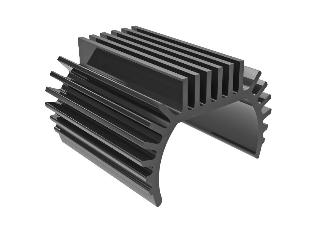 9793-GRAY Traxxas Heat Sink, Titan 87T Motor (6061-T6 Aluminum, Titanium)