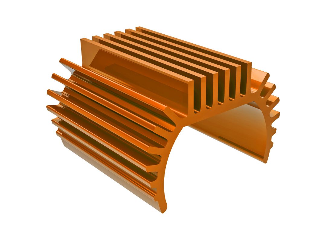 9793-ORNG Traxxas Heat Sink, Titan 87T Motor (6061-T6 Aluminum, Orange)