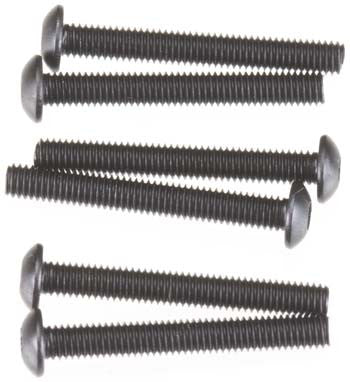 2591 Screws 3x23mm Button-Head Machine Hex Drive (6)