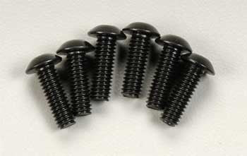 3937 Screws, 4x12mm button-head machine (hex drive) (6)