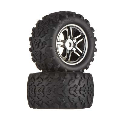 4983A Tire/Wheels Black Chrome Maxx 17mm (2)