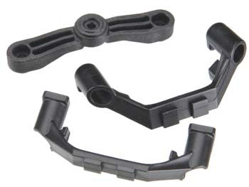 5343X Mount, steering arm/ steering stops (2) (lower hinge pin retainer) (includes standard and maximum throw steering stops)