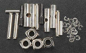 5452 U-joints, driveshaft (carrier (4)/ 4.5mm cross pin (4)/ 3mm cross pin (4)/ e-clips (20)) (metal parts for 2 driveshafts)