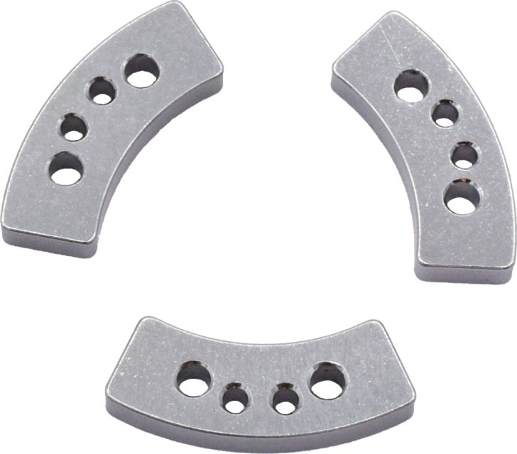TRX15HSL Aluminum Hard Anodized Long Slipper Clutch Pads (3) - Traxxas