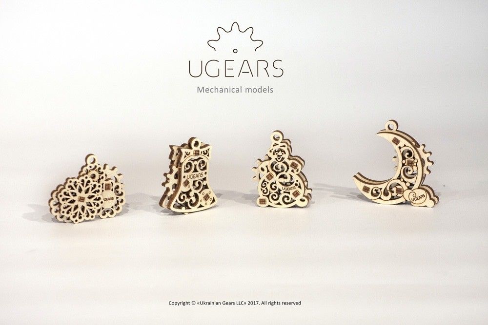 UGears U-Fidget Gearsmas - 8 pieces