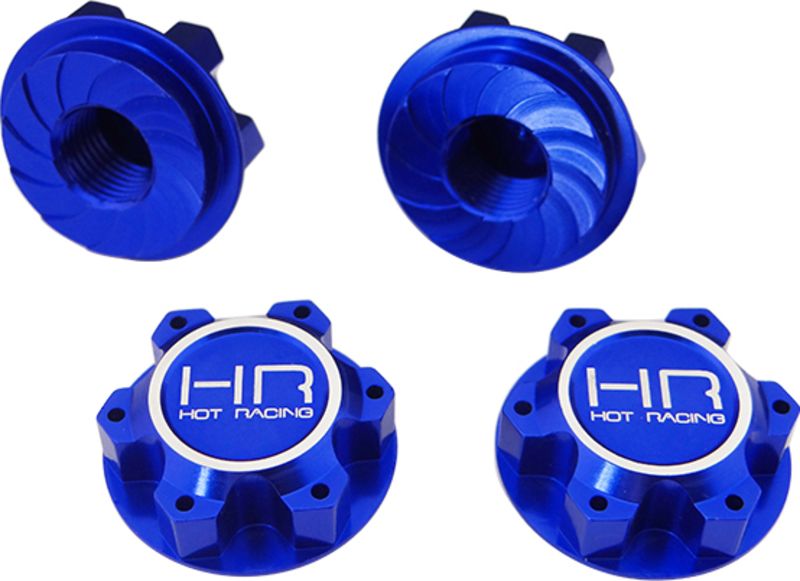 XMX10N06 Écrous de roue hexagonaux dentelés en aluminium de 25 mm (4) Traxxas X-Maxx